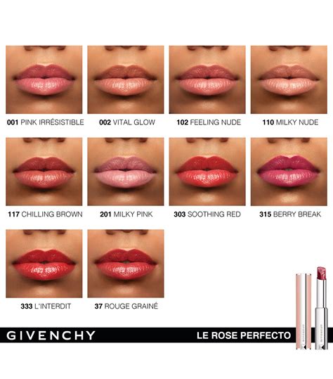 givenchy rose perfecto lip balm 117|givenchy black pink lip gloss.